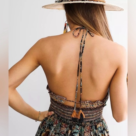 Free People Real Love Floral Maxi Dress Size XS Twilight Combo - Picture 2 of 11